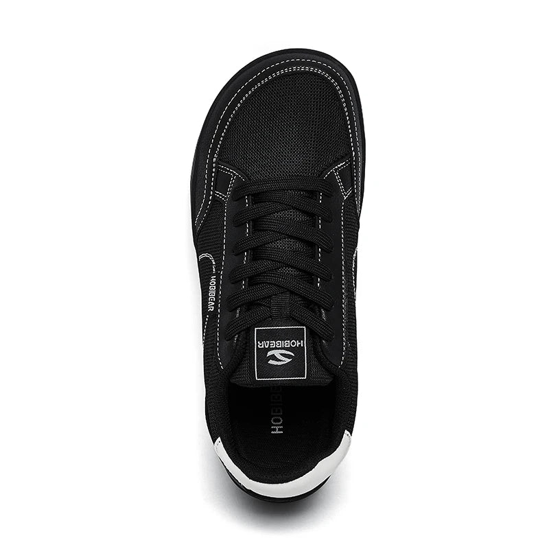 HOBIBEAR Barefoot Minimalist Shoes Womens Mens Wide Toe Lace Up Sneakers Zero Drop Comfortable Lightweight Walking Shoes