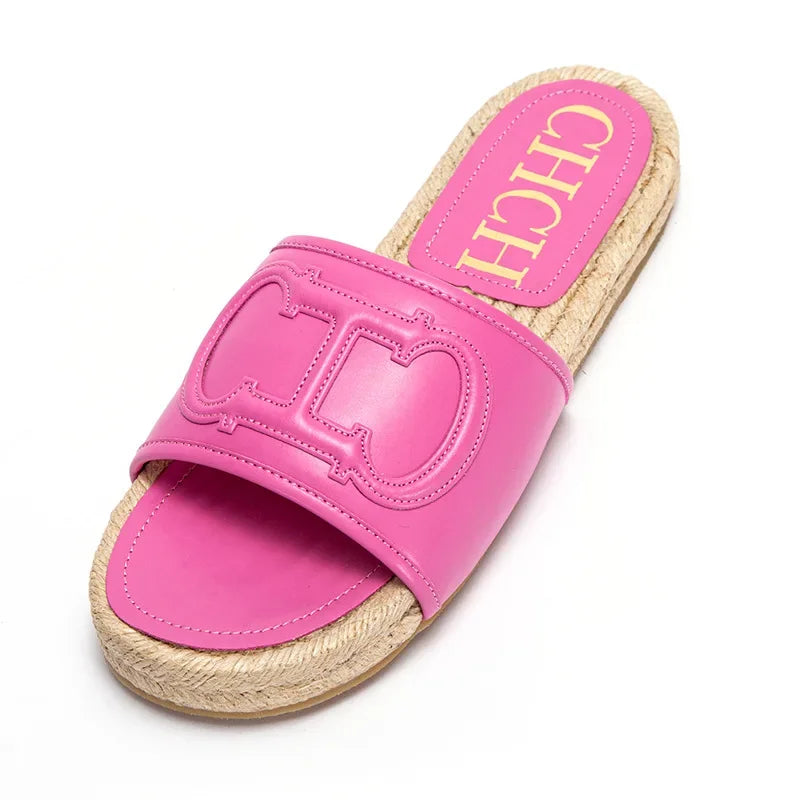 Women's Home Slippers with Multiple Colors and Multifunctional Slippers Fashionable Light Luxury Design Solid Color New