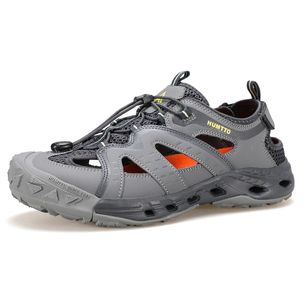 HUMTTO Chaussures de pataugeoire d'été respirantes pour hommes, sandales de randonnée pour hommes 2025, sandales de plage pour l'eau en plein air, pêche, escalade, baskets pour hommes