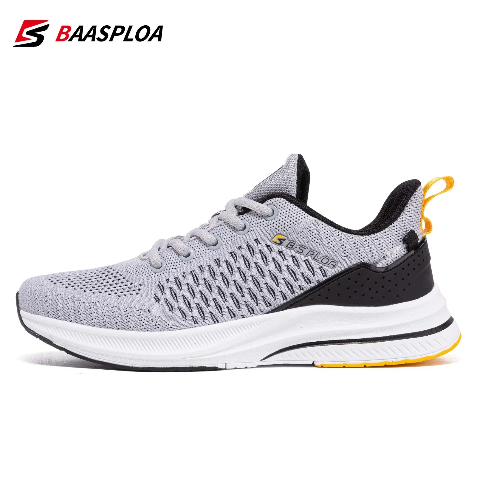 Baasploa Men Casual Sport Shoes Outdoor Lightweight Breathable Jogging Sneakers Male Fashion Designer Mesh Lace Up Running Shoes