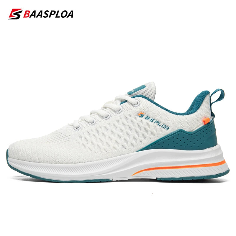 Baasploa Men Running Shoes New Breathable Mesh Sport Shoes Men Classic Casual Sneakers Comfort Walking Non-slip Outdoor Male