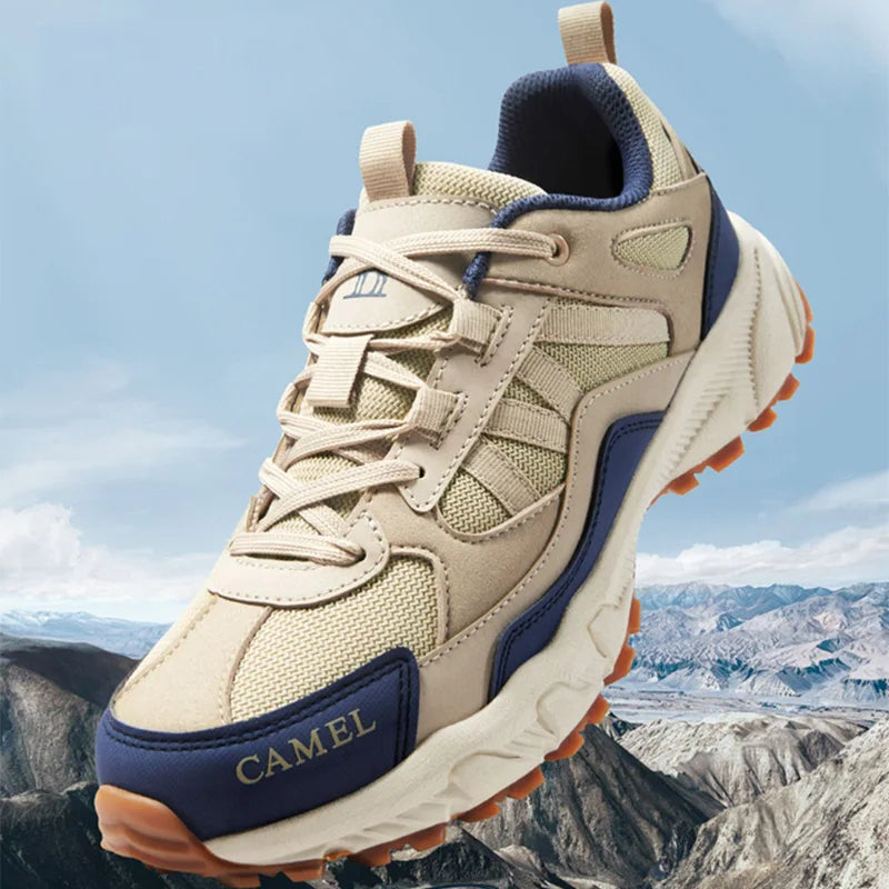GOLDEN CMAEL Hiking Shoes Men Waterproof Non-slip Trail Sports Running Male Sneakers Wear-resistant Trekking Shoes for Men 2023