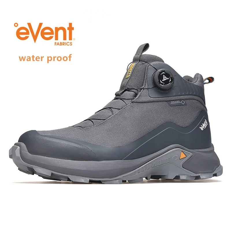 HUMTTO Chaussures de randonnée imperméables pour hommes, bottes de trekking respirantes, chaussures de sport pour camping en plein air, baskets d'hiver antidérapantes pour hommes