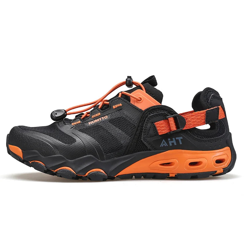 HUMTTO New Big Size Water Shoes for Men Summer Outdoor Hiking Shoes Breathable Trekking Aqua Fishing Beach Sandals Sneakers Mens