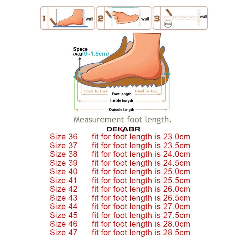 DEKABR Men Casual Flats Fashion Genuine Leather Soft Moccasins Brand Loafers High Quality Breathable Men Shoes Plus Size 36-47