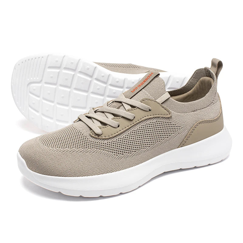 HOBIBEAR Wide Toe Running Shoes Men Women Mesh Lace Up Walking Sneakers Lightweight Breathable Shoes
