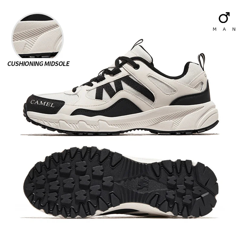 GOLDEN CMAEL Hiking Shoes Men Waterproof Non-slip Trail Sports Running Male Sneakers Wear-resistant Trekking Shoes for Men 2023
