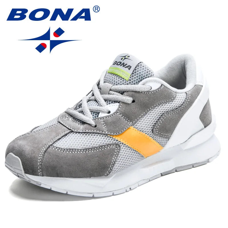BONA 2023 New Designers Running Shoes Women Breathable Mesh Outdoor Light Weight Sports Shoes Casual Walking Sneakers Ladies