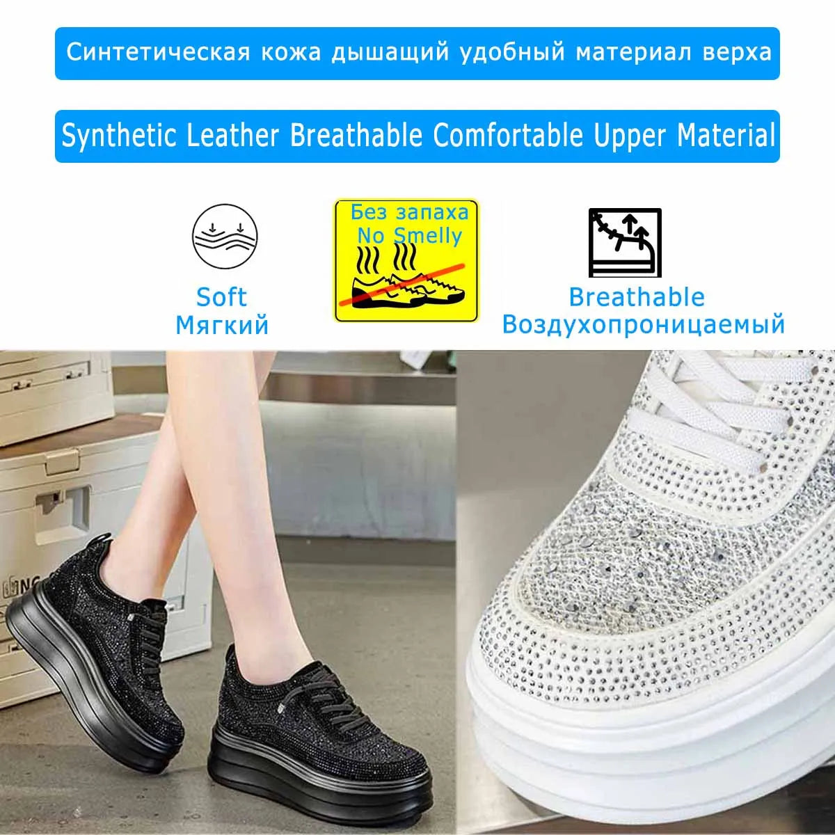 Fujin 9cm Air Mesh Micrifiber Synthetic Leather Summer Chunky Sneakers Breathable Platform Wedge Women Vulcanize Hollow  Shoes