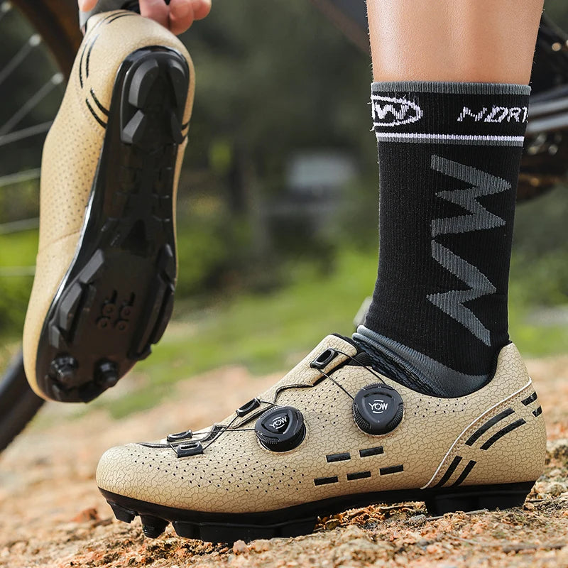 New Cycling Shoes Mtb Flat Pedal Bicycle Sneaker Man Cleat Shoes Bicycle Mountain Bike Shoe Racing Lock Footwear Cycling Shoes
