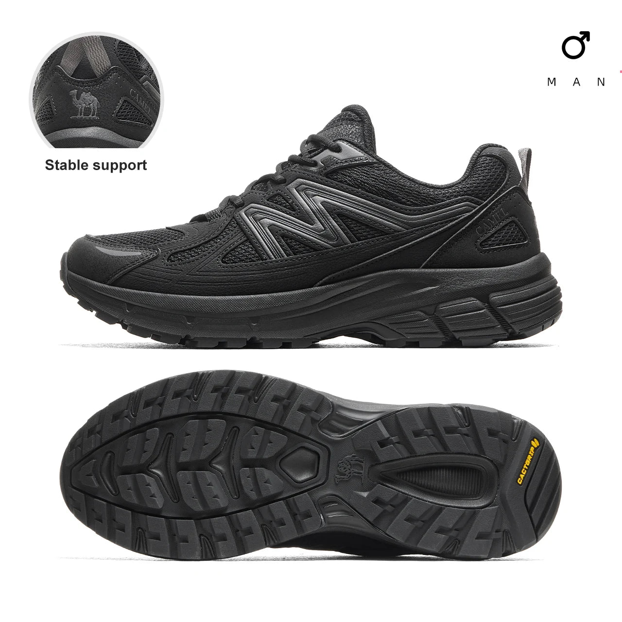 GOLDEN CAMEL Panlong 3rd Generation Outdoor Hiking Shoes Women and Men Breathable Non-slip Climbing Shoes for Men Non-slip