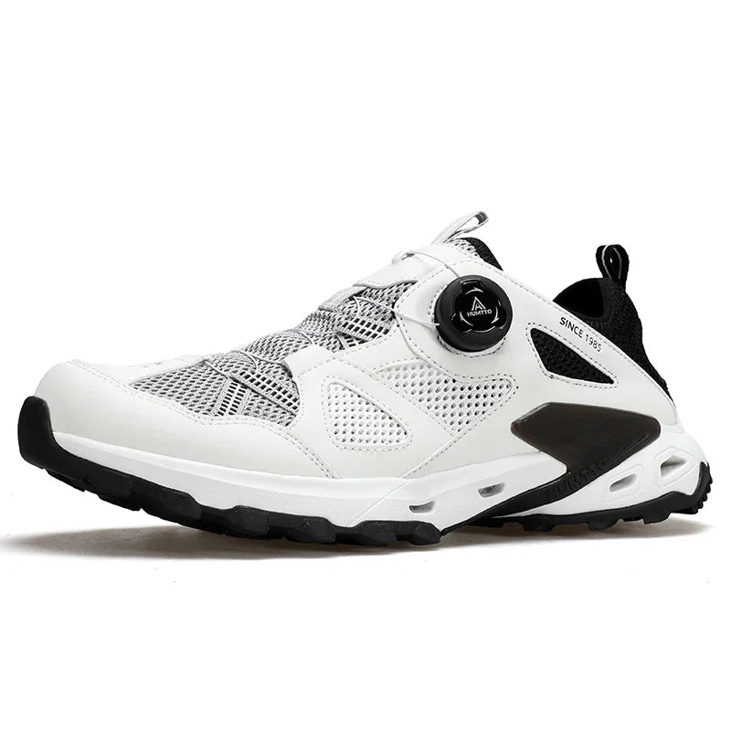 HUMTTO Chaussures de sport d'extérieur pour hommes, chaussures de randonnée antidérapantes, baskets de marche à séchage rapide pour hommes, baskets de trekking respirantes
