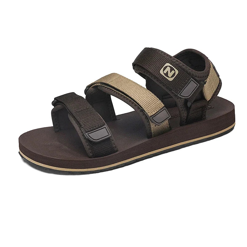 Sandales plates style gladiateur pour hommes, chaussures ouvertes, chaussures romaines, sandales décontractées d'été, réglables, respirantes, légères, grandes tailles 50, 51, 52