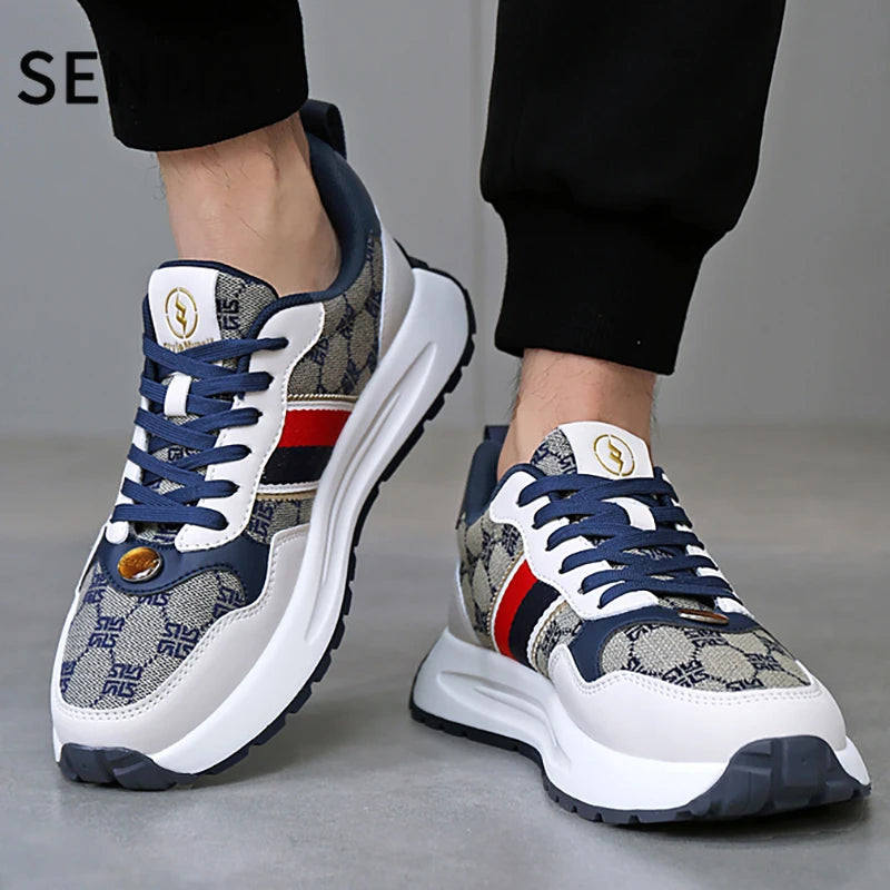 Chaussures de luxe SENMA pour hommes, chaussures décontractées pour hommes, chaussures de skateboard pour hommes, baskets à plateforme rétro, chaussures de sport unisexes pour femmes, baskets