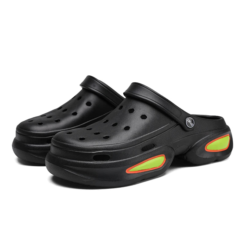 STRONGSHEN Men Beach Sandals Outdoor Clogs Comfortable Hollow Out Slippers Trend Men Casual Shoes Garden Shoes Men Beach Sandals