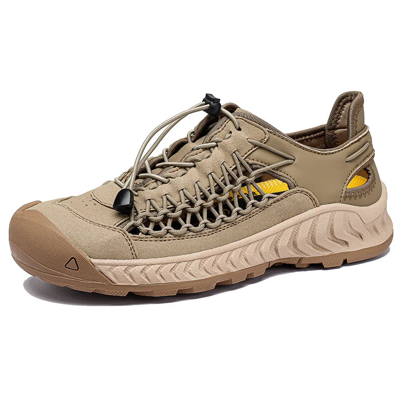 STRONGSHEN Men Casual Shoes Hollow Out Breathable Sneakers Non slip Walking Shoes Treking Footwear Trainers Sandalias Hombre