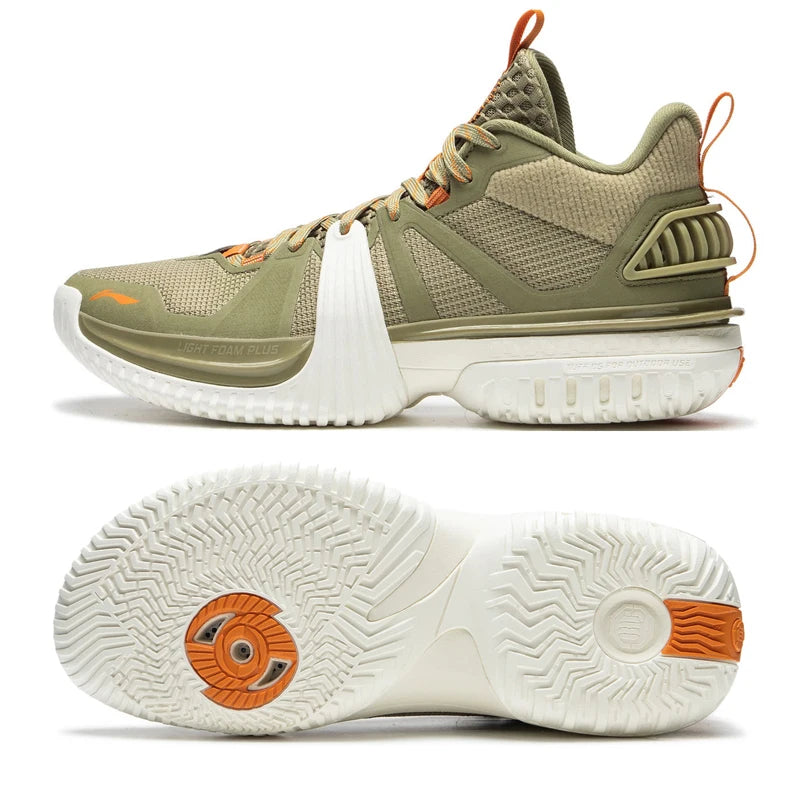 Li-Ning Men BAD5 STORM 2024 WNTR Outdoor Basketball Shoes LIGHT FOAM PLUS Cushion TUFF OS Wearable LiNing Sneakers ABFU051