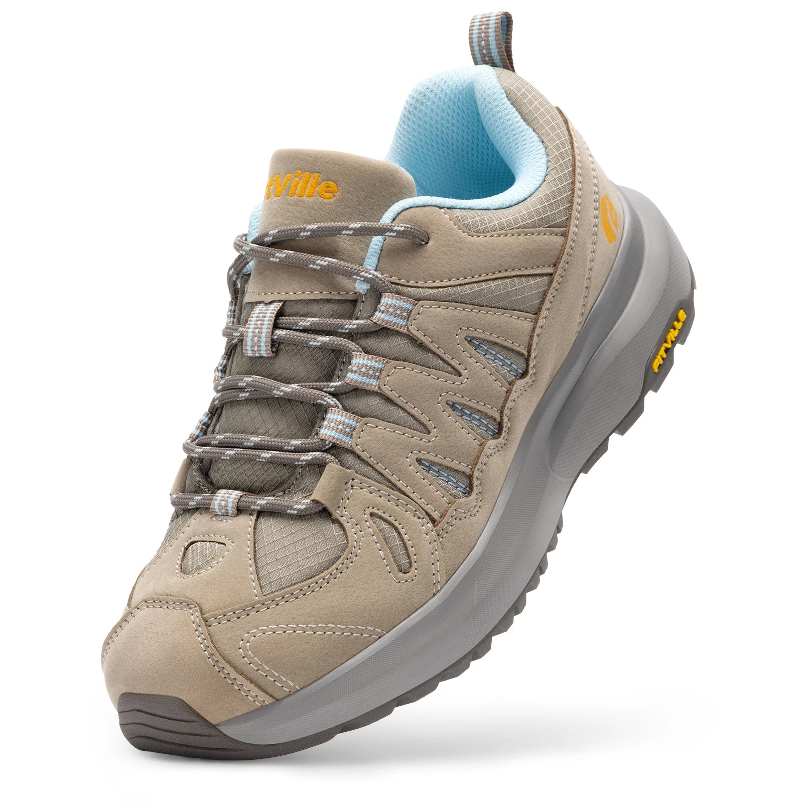 FitVille Women's Sneakers Wide Hiking and Outdoor Athletic and Trekking Trails Shoes with Arch Support and Wide Toe Box