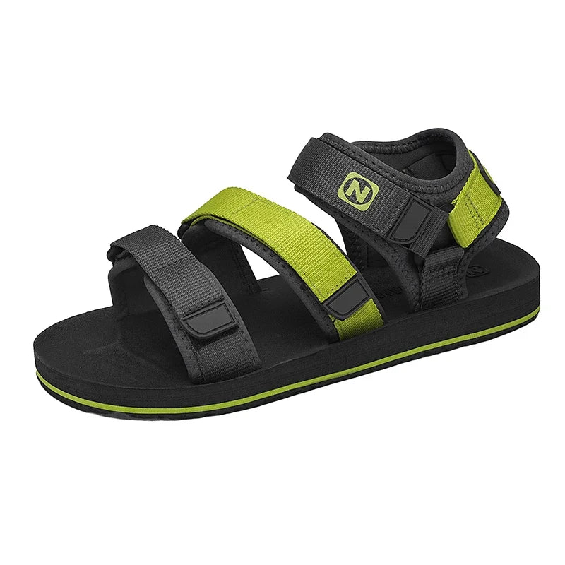 Sandales plates style gladiateur pour hommes, chaussures ouvertes, chaussures romaines, sandales décontractées d'été, réglables, respirantes, légères, grandes tailles 50, 51, 52