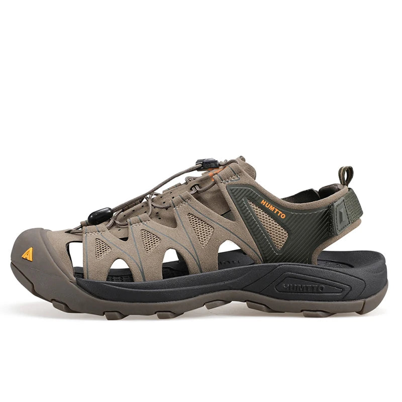 HUMTTO Chaussures aquatiques pour hommes, sandales de plage respirantes pour l'été, sandales de randonnée en plein air, camping, pêche, escalade, baskets pour hommes
