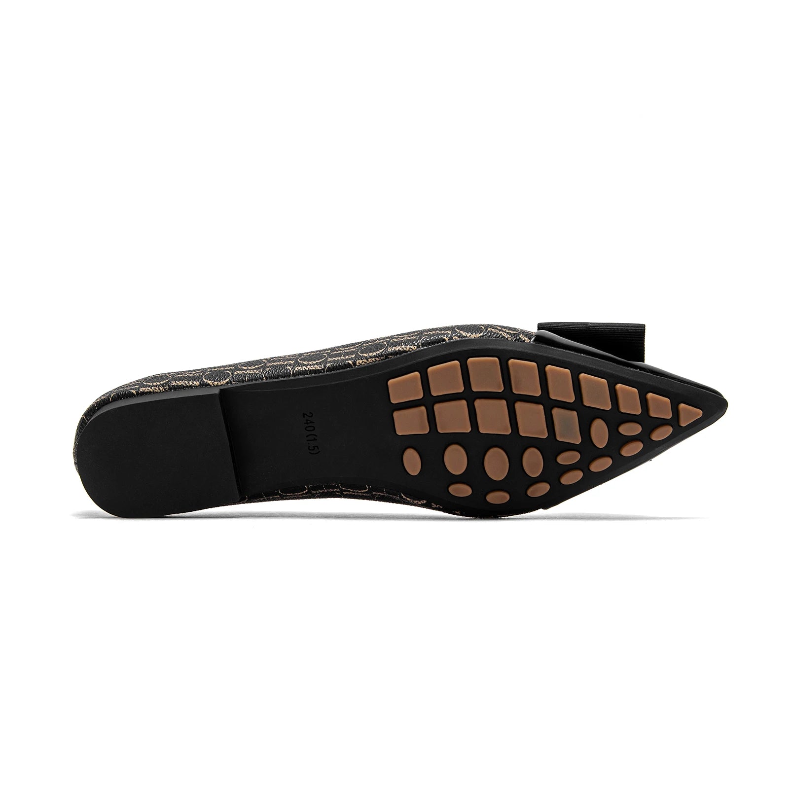 Woman shoes Flat Lazy One Foot Stirrup Leather Loafers Pointy Toe Bowknot Luxury Brand New