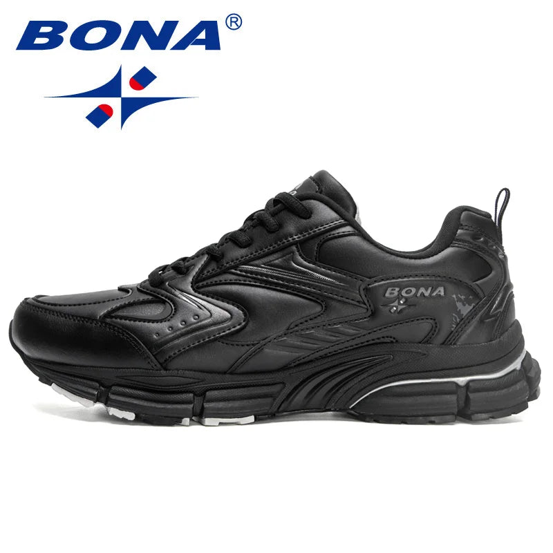 BONA  New Designers Luxury Brand Trendy Sneakers Men Casual Shoes Breathable Outdoor Walking Footwear Man Leisure Comfy Shoe
