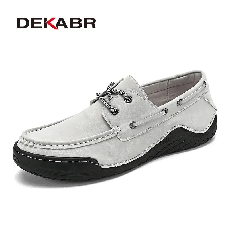DEKABR 2025 New Style Fashion Breathable Octopus Men's Loafers Shoes Anti-Slip Office Leisure Shoes Big Size 38-46