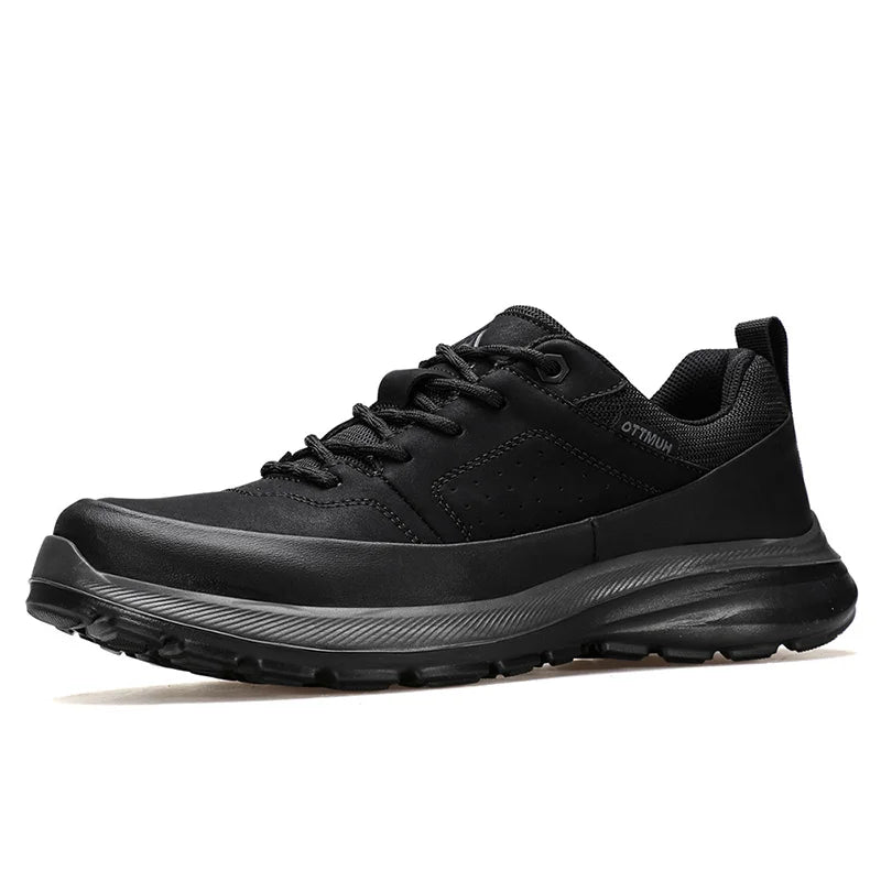 Chaussures de randonnée en cuir HUMTTO antidérapantes pour hommes, baskets de sport de sécurité pour l'extérieur, bottes de trekking respirantes pour hommes