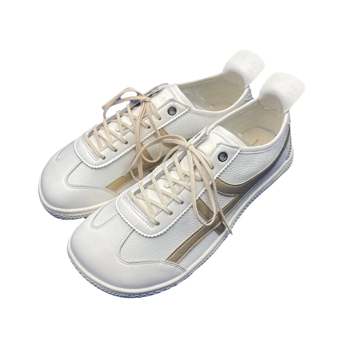 Tipsietoes Sprinng Autumn Genuine Leather Barefoot Sneaker Women Flat Soft Thin Out Sole Zero Drop Wider Toe Box Light Weight