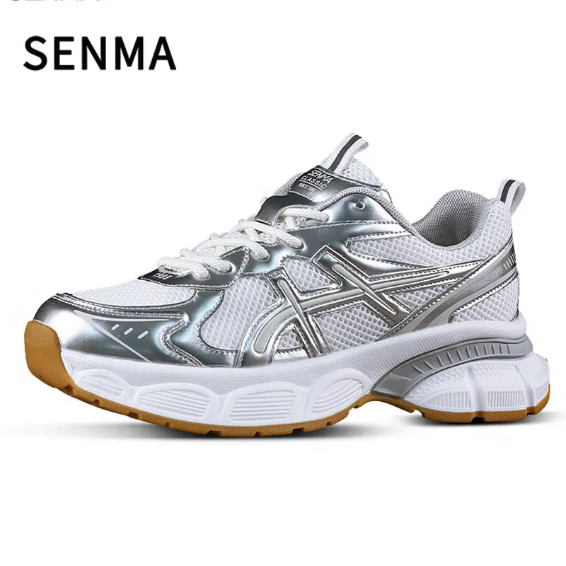 SENMA Men Breathable Casual Shoes Trendy Vulcanized Sports Shoes Male Thick Sole Women Light Casual Sports Shoes Running Shoes