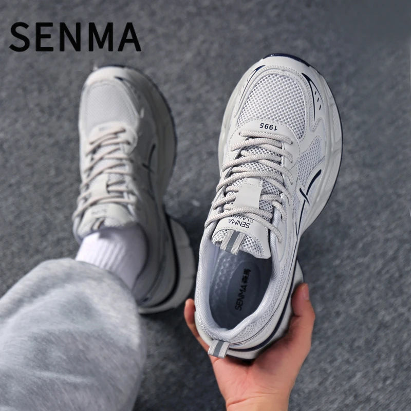 SENMA Men Breathable Casual Shoes Trendy Vulcanized Sports Shoes Male Thick Sole Women Light Casual Sports Shoes Running Shoes