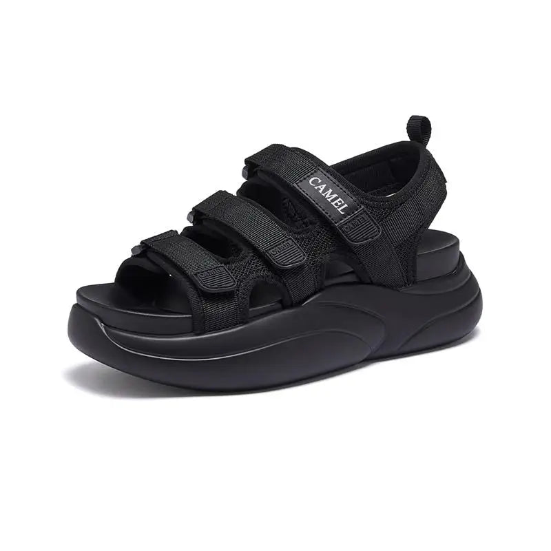 GOLDEN CAMEL Women's Summer Sandals Thick-soled Beach Sandal Ladies Shoes for Women Slippers Outerwear Fashion Heightening 2025