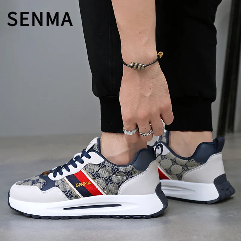 Chaussures de luxe SENMA pour hommes, chaussures décontractées pour hommes, chaussures de skateboard pour hommes, baskets à plateforme rétro, chaussures de sport unisexes pour femmes, baskets