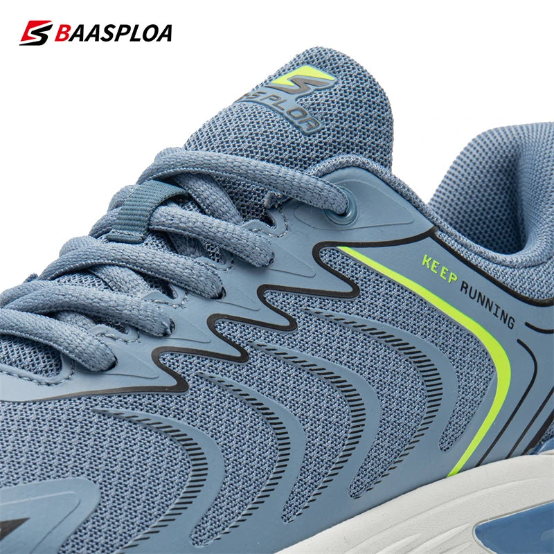 Baasploa Men's Walking Shoes 2025 Summer Outdoor Mountain Training Sneakers Male Casual Lightweight Mesh Breathable Shoes