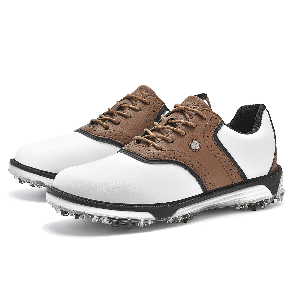 Golf Shoes waterproof Golfer Sport shoes Man Ankle Golf Sneaker supplies Golfing Shoes Non Slip Comfortable Walking Shoe white