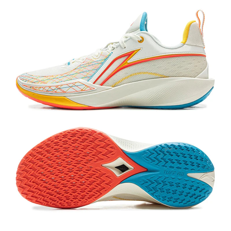 Li-Ning Men SHINING 2 Professional Basketball Shoes LIGHT FOAM PLUS Breathable Cushion TUFF RB Wearable LiNing Sneakers ABAV009