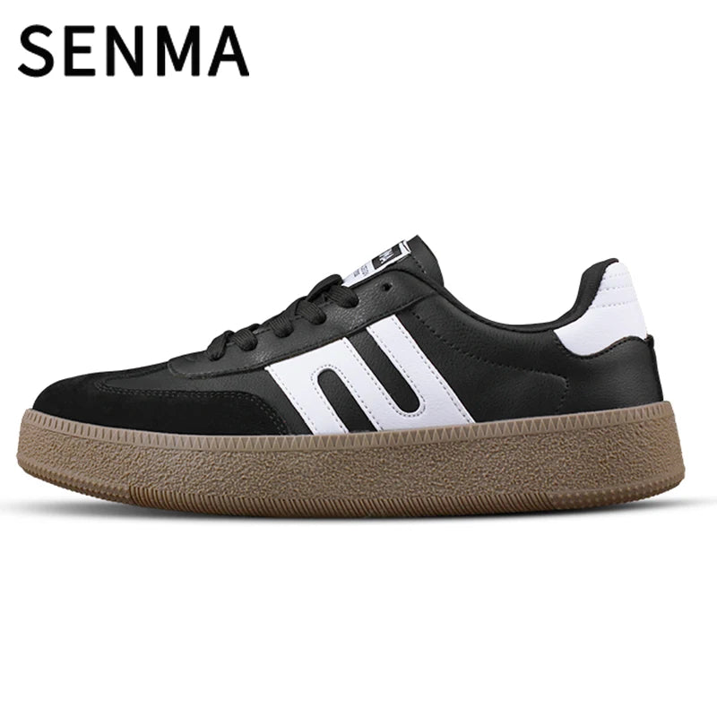 SENMA Women's & Men's Fashion Sneakers Vibration Height Increase Shoes Lightweight Comfortable Casual Skateboarding Walking Shoe