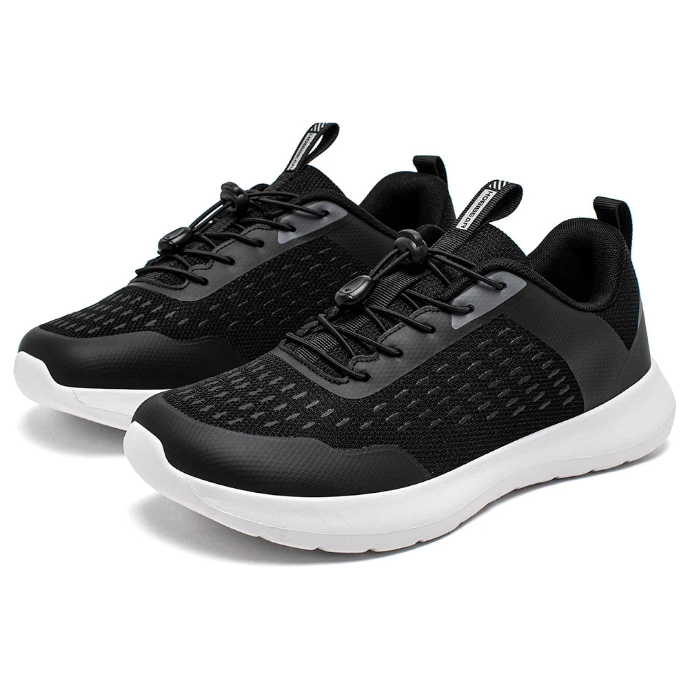 HOBIBEAR Wide Toe Running Shoes for Men Women Elastic Band Non Slip Sneakers Comfortable Walking Shoes