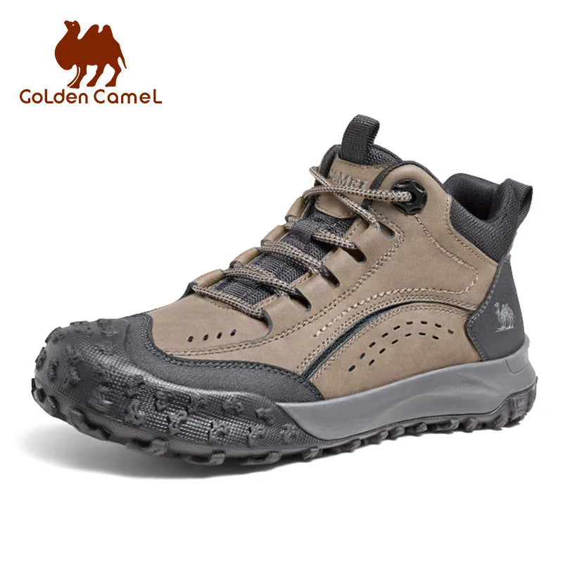 GOLDEN CAMEL Hiking Shoes Waterproof Outdoor Male Sneakers Military Tactical Boots Leather Trekking Shoes for Men 2023 Autumn