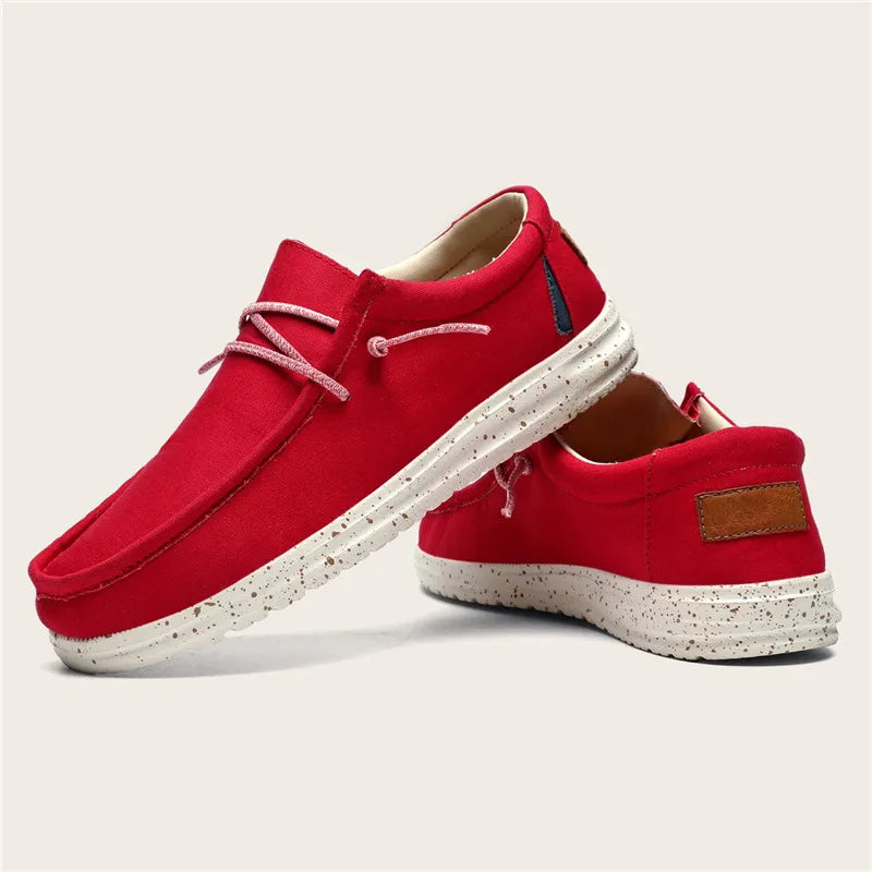 Chaussures décontractées pour hommes, grandes tailles 40-48, baskets plates d'extérieur pour hommes, chaussures bateau légères, mocassins de conduite, chaussures respirantes en toile pour hommes