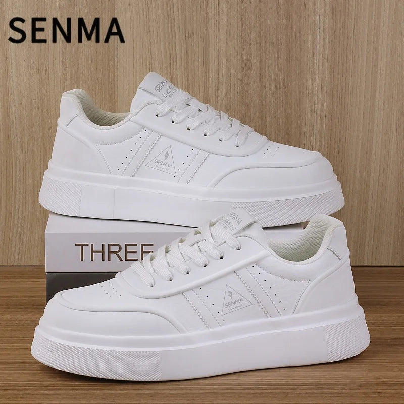 SENMA Men's Shoes Thick Soled Casual Sports Shoes Lightweight Skateboarding Shoes Men's Sneakers Walking/Jogging/Tennis Shoes