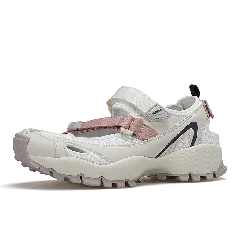 HUMTTO Breathable Sandals for Women Designer Summer Beach Outdoor Flat Sports Wading Shoes Woman Quick Drying Trekking Sandals