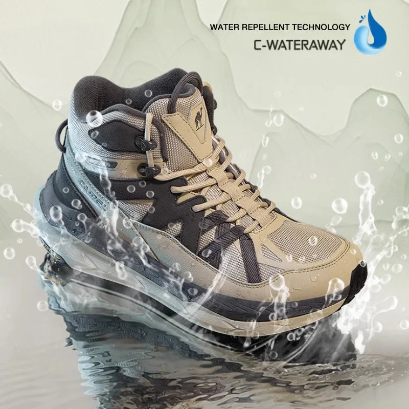 GOLDEN CAMEL Sports Shoes Men Women Hiking Boots Non-slip Wear-resistant Waterproof Height-increasing Climbing Trekking Shoes