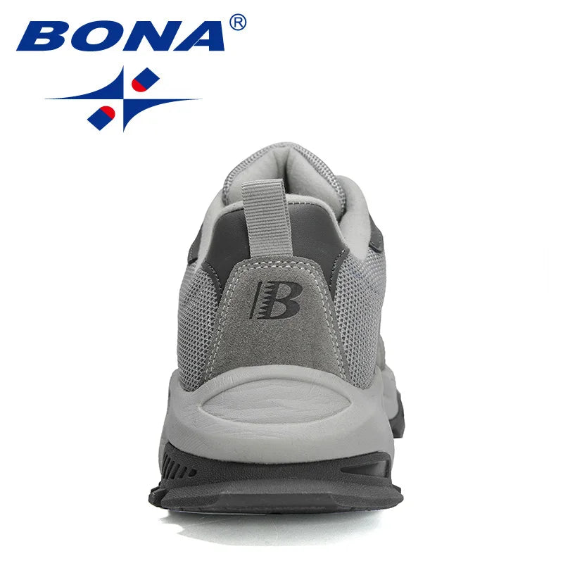 BONA 2023 New Designers Classics Running Shoes Sneakers Man Sports Training Tennis Walking Athletic Shoes Men Jooging Footwear