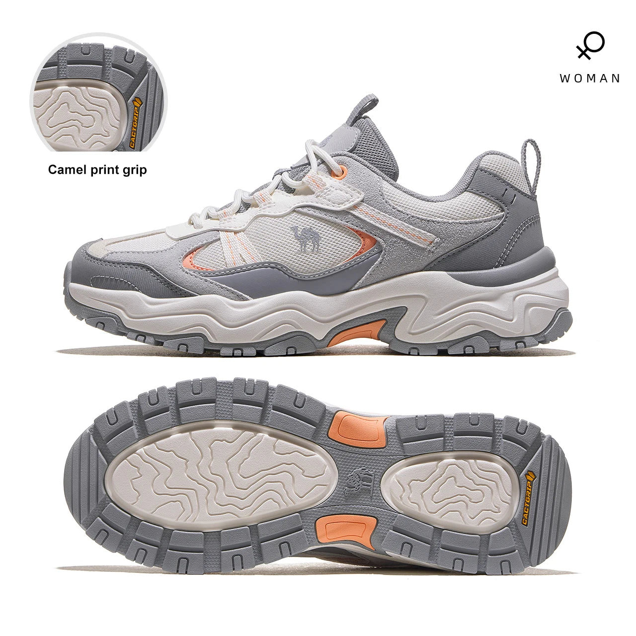 GOLDEN CAMEL Outdoor Hiking Shoes Women and Men Sneakers Thick Sole Heightening Wear-resistant Trekking Sports Shoes for Men