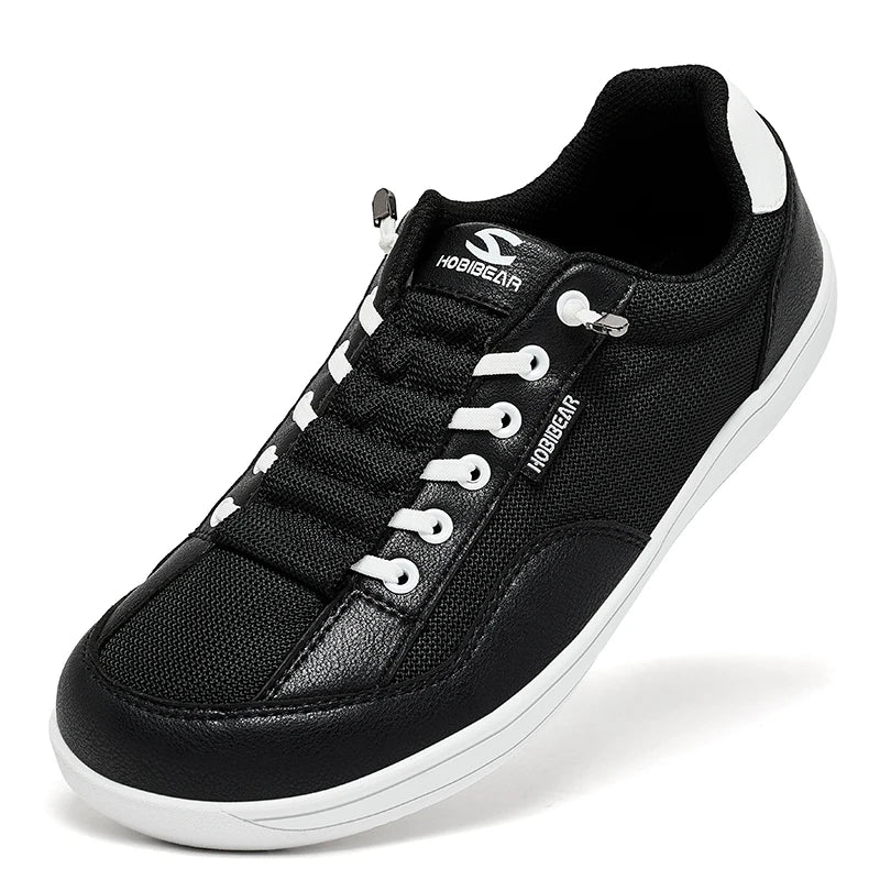 HOBIBEAR Wide-Toe-Box Barefoot Shoes Womens Mens Zero Drop Slip On Sneakers Minimalist Walking Shoes