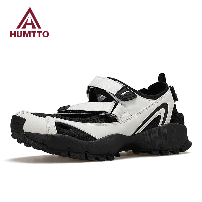 HUMTTO Breathable Sandals for Women Designer Summer Beach Outdoor Flat Sports Wading Shoes Woman Quick Drying Trekking Sandals