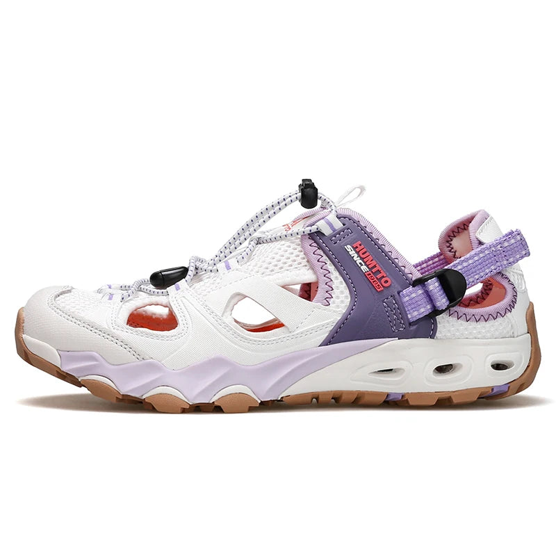 HUMTTO Summer Hiking Shoes Breathable Trekking Shoes Womens Outdoor Water Sneakers for Women Quick Drying Beach Barefoot Sandals