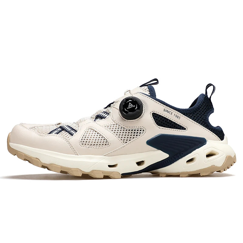 HUMTTO Chaussures de sport d'extérieur pour hommes, chaussures de randonnée antidérapantes, baskets de marche à séchage rapide pour hommes, baskets de trekking respirantes
