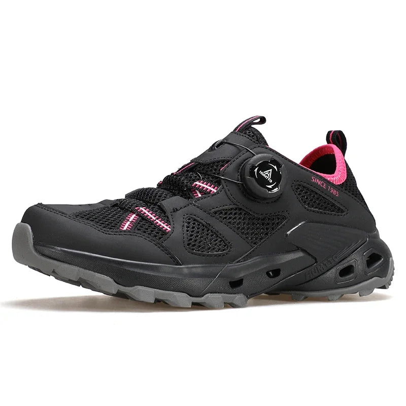 HUMTTO Water Shoes Women Outdoor Breathable Mesh Hiking Sneakers Summer Trail Running Shoes for Camping Women's Walking Sneaker